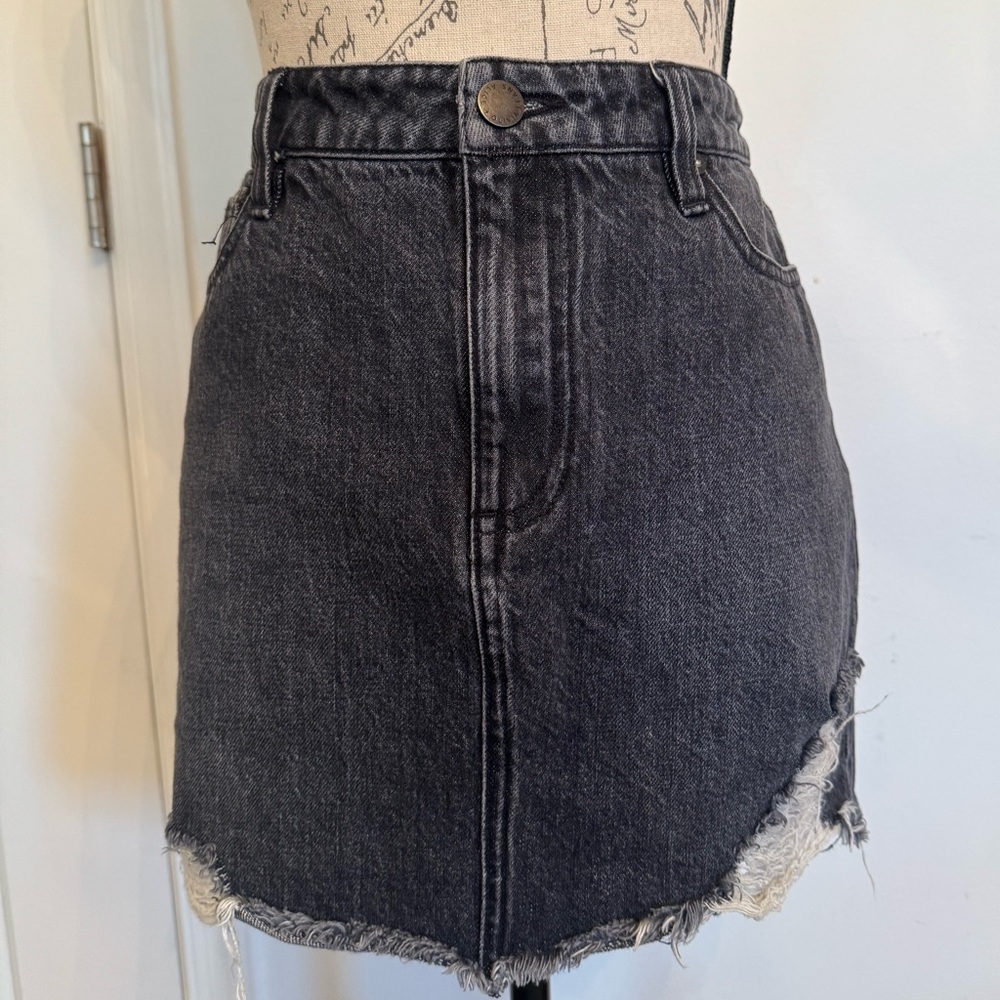 Alice and Olivia denim mini skirt